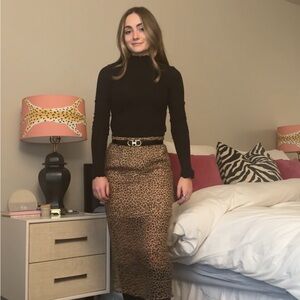 J. Crew Leopard Print Women's Skirt